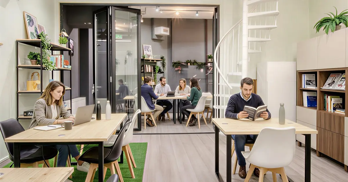 Bureau privatif moderne KO Working Paris 11, espace de travail lumineux et équipé